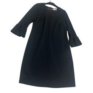 Boden Sz. 10r “Lavina Point” black dress with slight puff sleeves in EXC cond